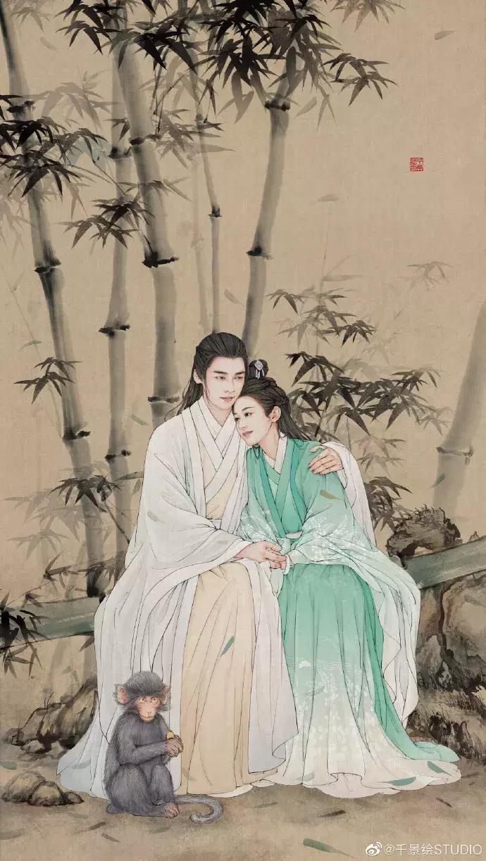 100张绝美古风女手绘简单铅笔,古风6-12岁手绘漫画人物超简单