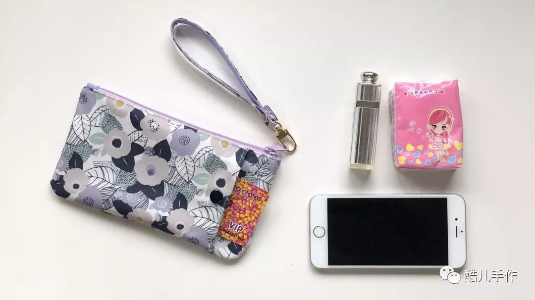 布艺便携折叠收纳包随身怎么做,双拉链开口收纳包制作方法