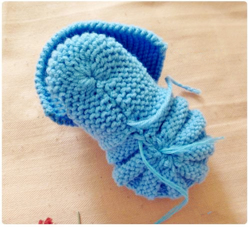 毛线针织宝宝鞋教程全过程零基础,棒针织宝宝毛线鞋视频教程全集