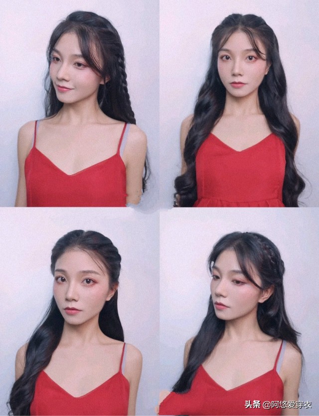 烫内扣发型图片长发,烫内扣短发造型