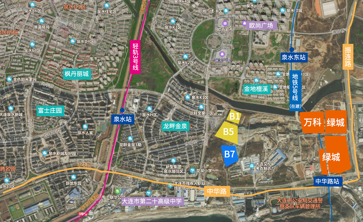 2021年7月大连泉水土拍,泉水河土拍