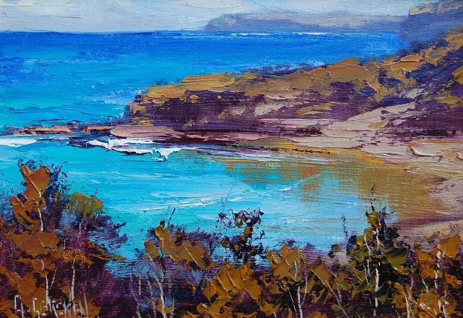 三个画家笔下的雪景,三位油画家的风景画