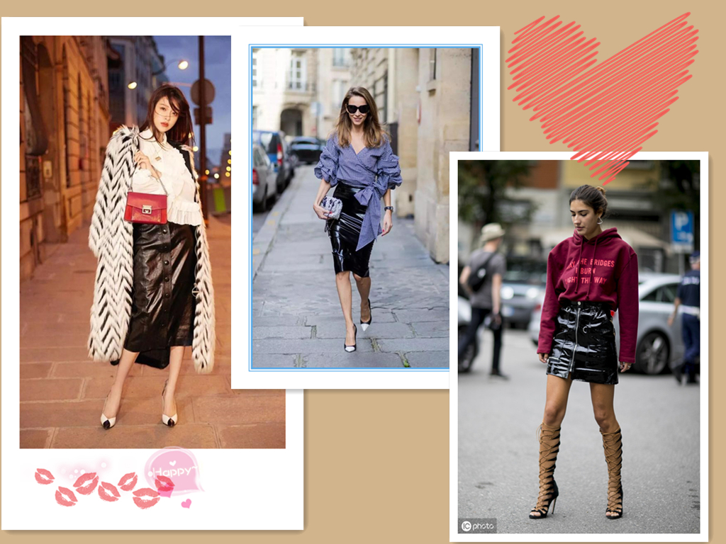 时髦单品“皮裙”，学会选款+搭配，让你的穿搭性感与时尚并存