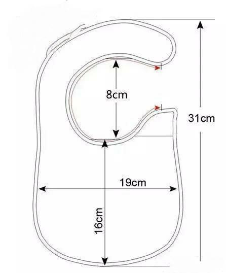旧衣服制作宝宝口水兜,手工制作婴儿围嘴用品教程
