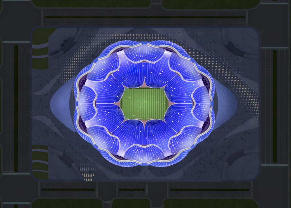 广州恒大荷花足球场效果图,恒大超级足球场效果图