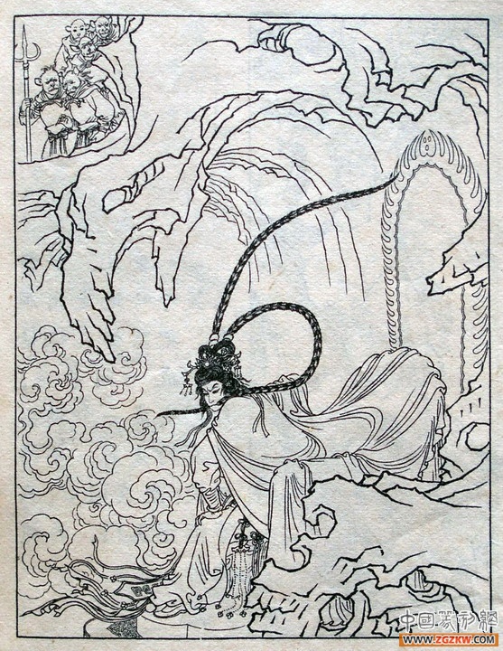 《西游记》之三打白骨精背景图,西游记三打白骨精文字版图文