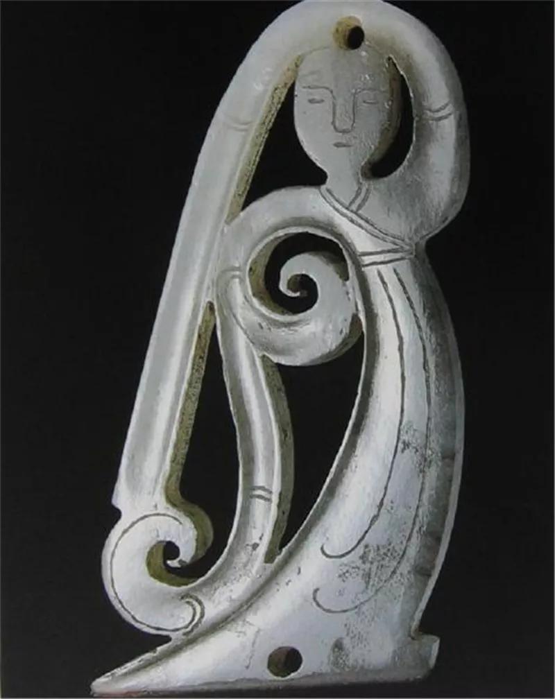 汉代玉的特征图片,汉代玉跪人造型特点