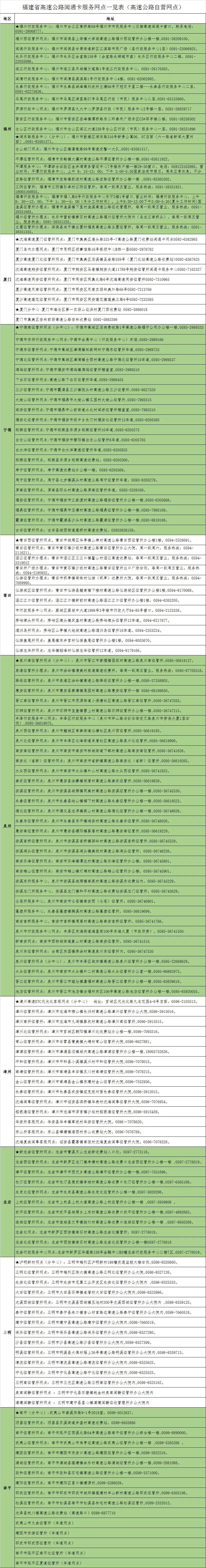 福建如何办理免费的etc,福建地区办理etc选择哪个卡种