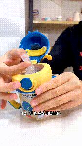 圆圆胖胖的喝奶杯，小鹿角也太可爱了吧