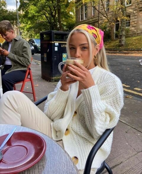 钩宽发带头巾100种图解,头巾的时尚戴法