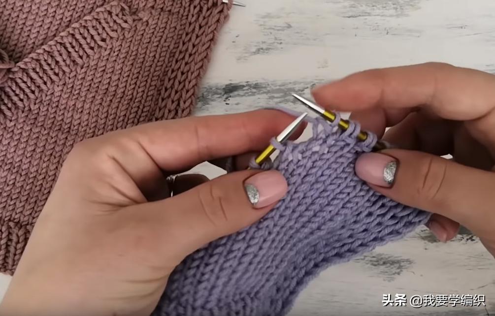 从下往上织暗口袋怎样编织,织口袋的教程