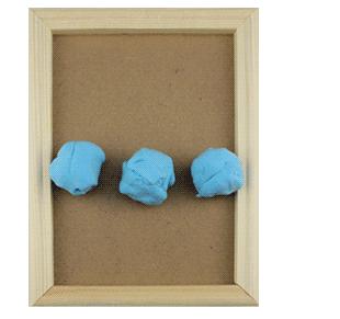 儿童diy超级粘土相框画,儿童手工珍珠粘土立体画