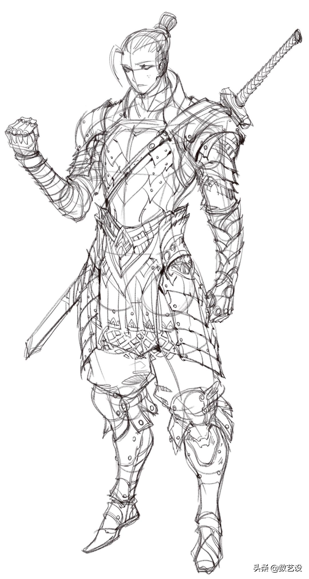 写实游戏人物角色设计,如何设计游戏漫画人物