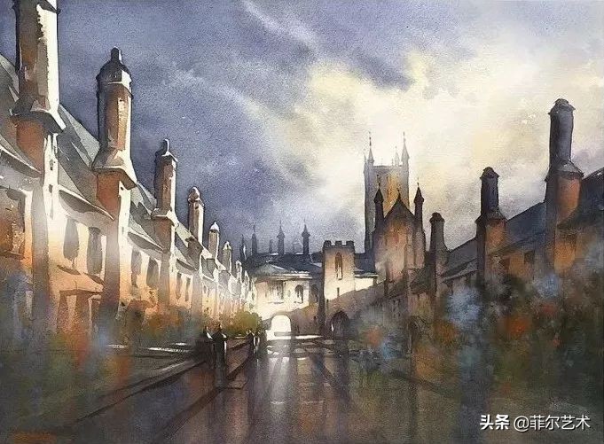 水彩意境图片欣赏,水彩颜色丰富