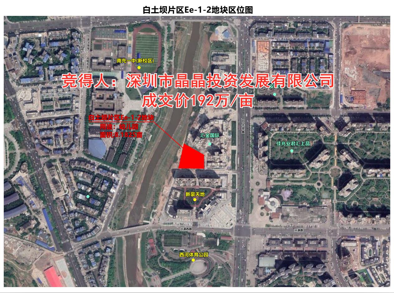 南充下中坝金融中心,南充下中坝土地拍卖