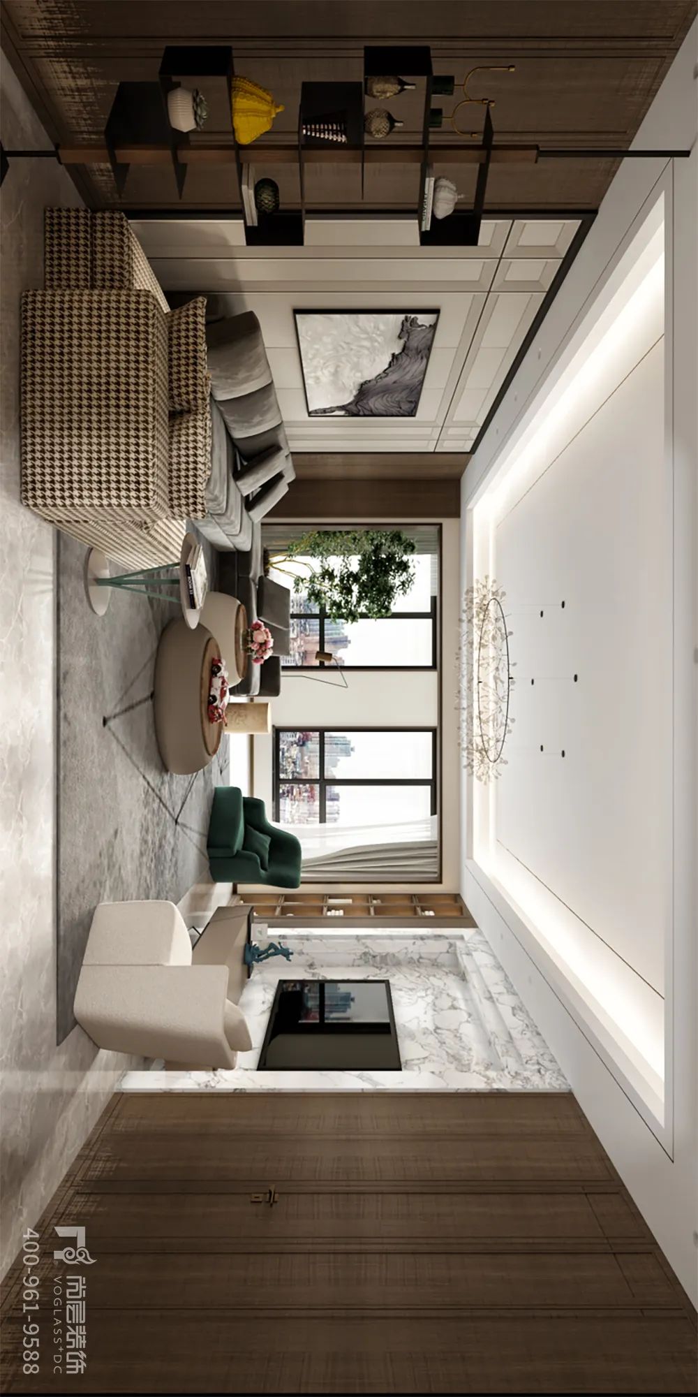 有质感的空间总让人感到舒适惬意,简约轻奢极具魅力的空间