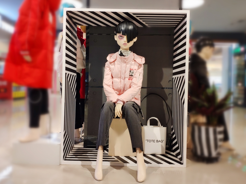 COACH蓝色字母托特包,迷你款托特包