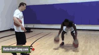 3步提高篮球技术,控球训练基本功脚步姿势