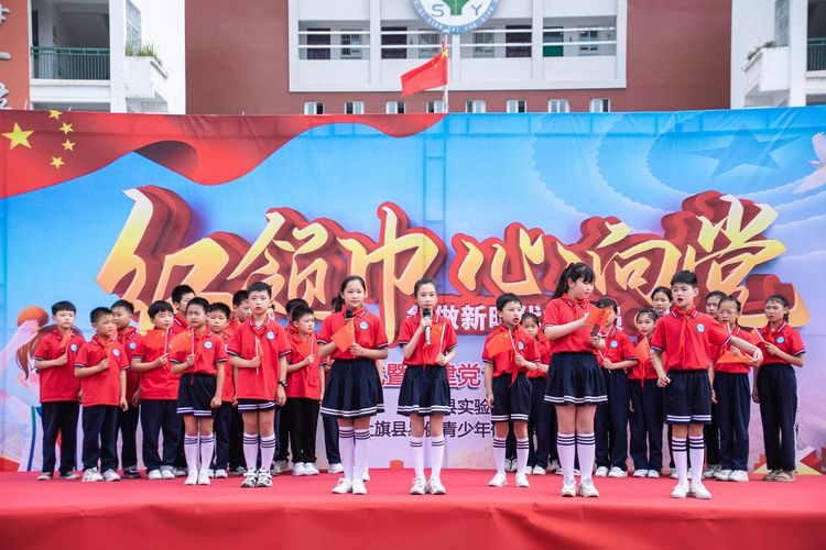 思源实验学校少先队入队仪式,社旗一小少先队入队仪式