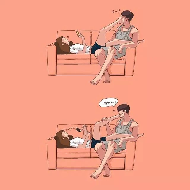 韩国插画师爱情故事,韩国插画大师情侣