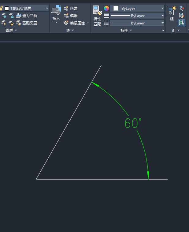 CAD中如何修改角度,cad旋转角度怎么与标注度数不一致