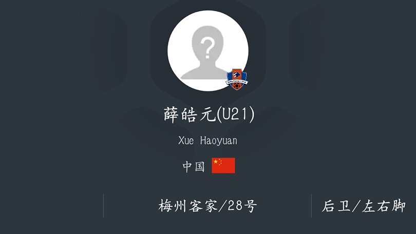 中甲巡礼梅州客家,中甲新生代球员