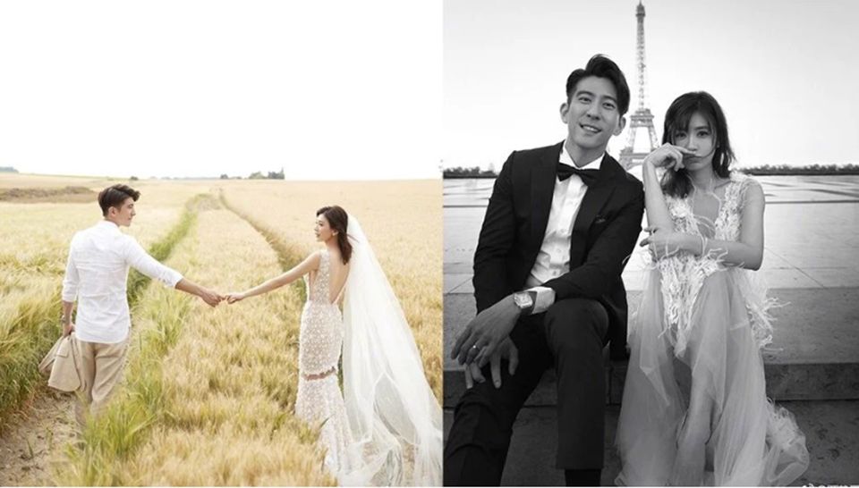 陈妍希唐嫣婚纱照,贾静雯婚纱礼服