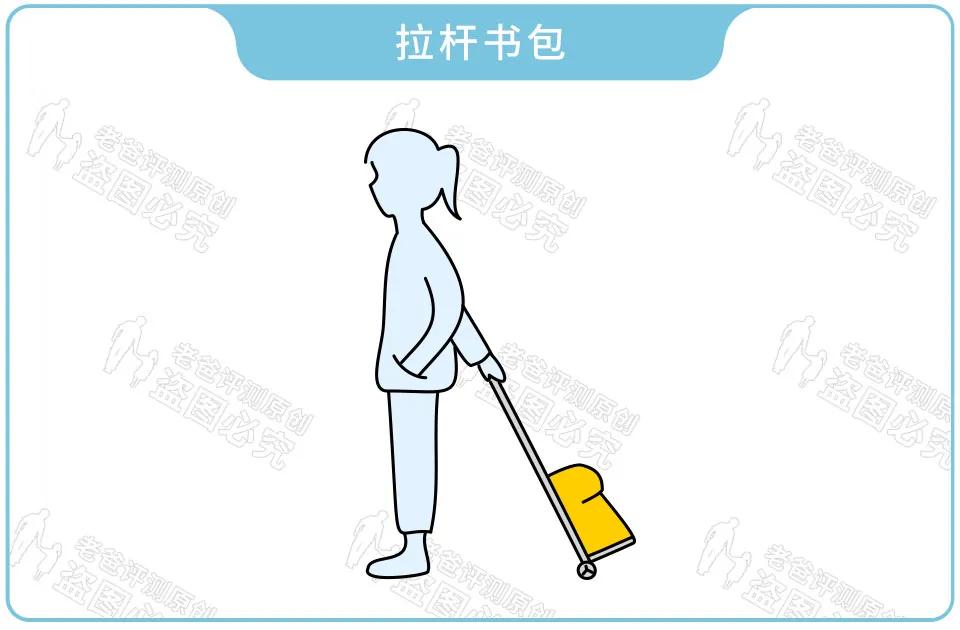 高中生减负拉杆书包,拉杆书包小学生1-3年级减负超轻