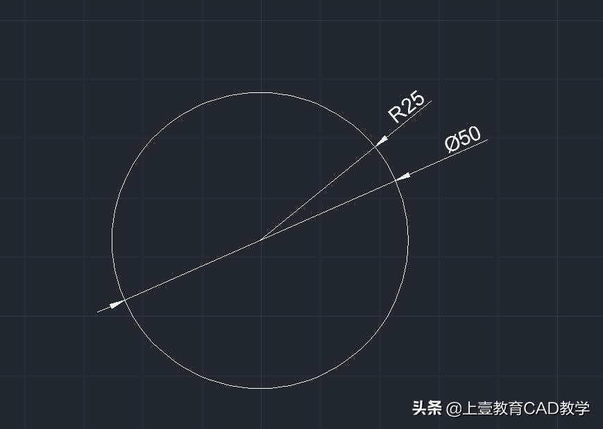 cad半径标注过程不能绕圆心转动,cad标注半径时怎么消除延长线