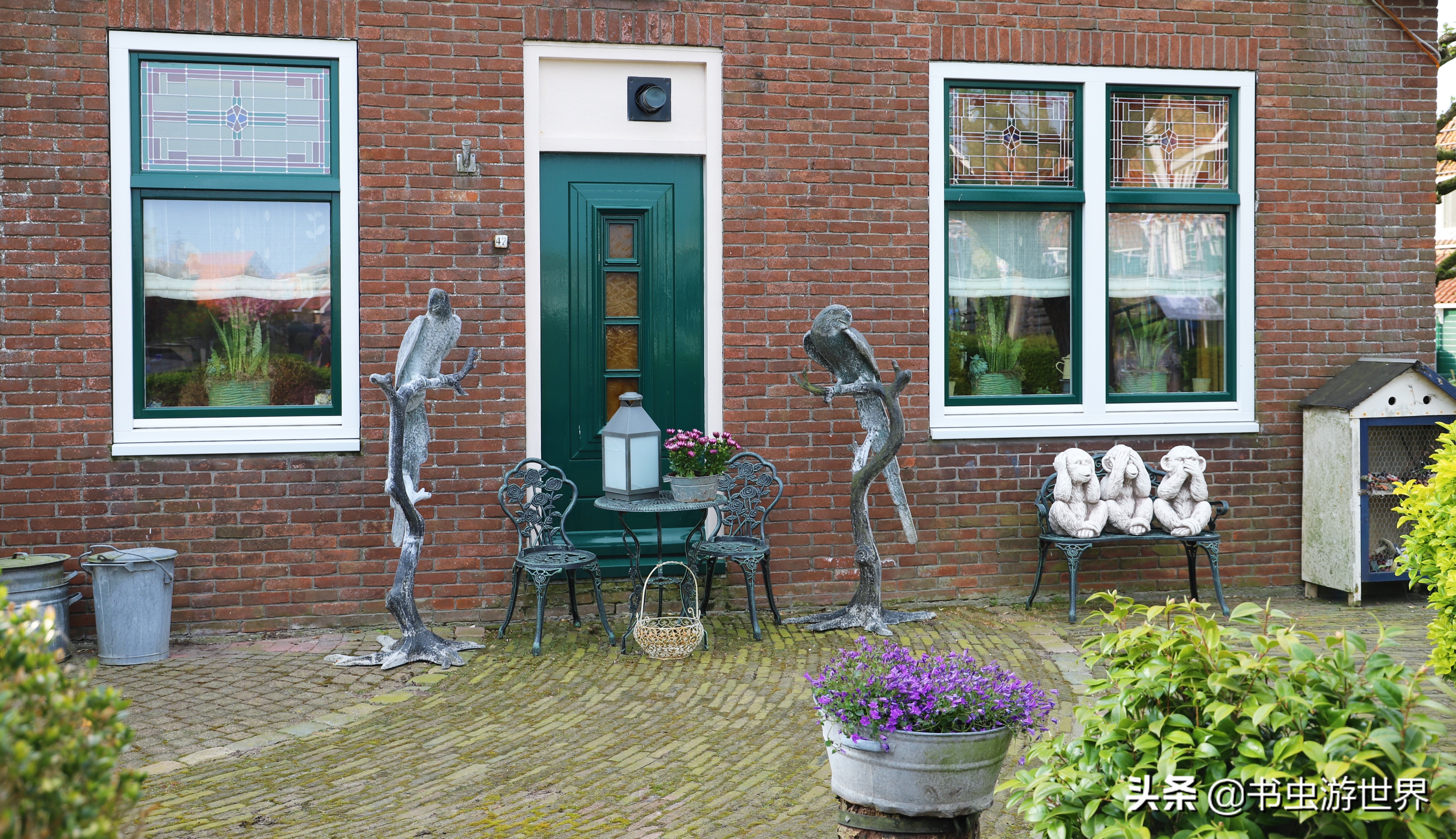 红顶小木屋,红顶绿墙小木屋