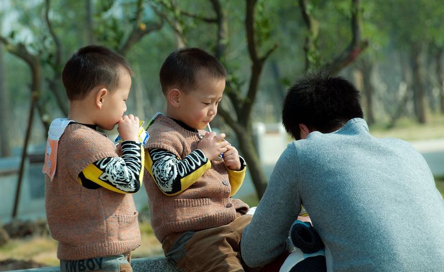 一对龙凤胎两个爸爸,一家两对龙凤胎