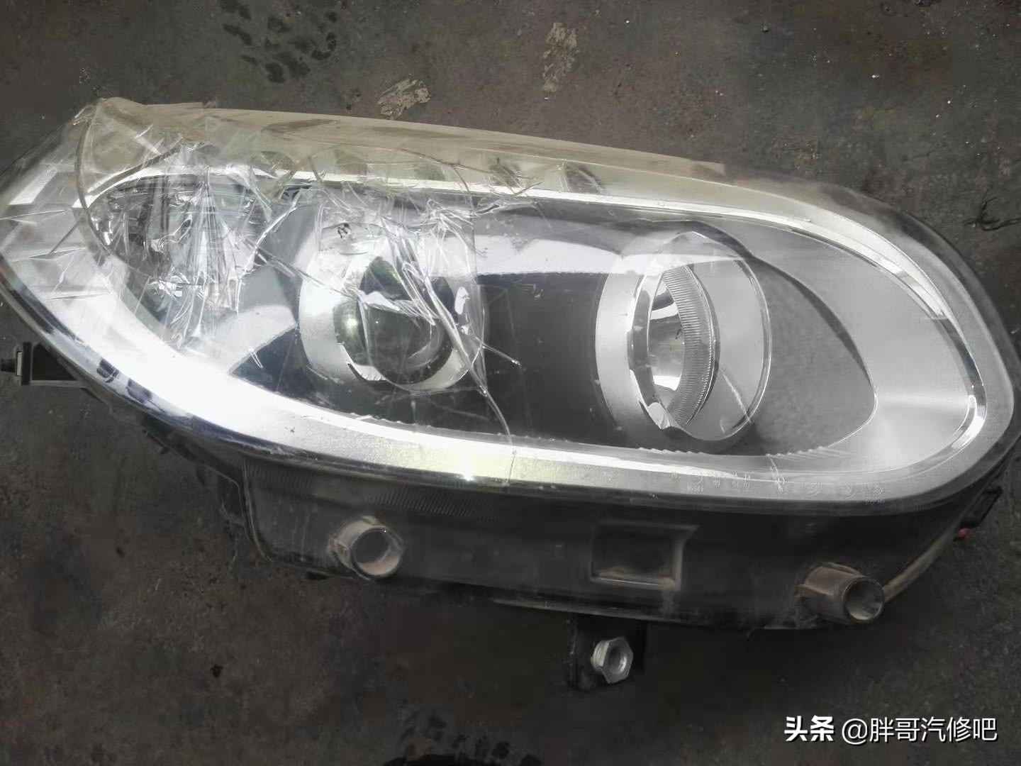 大灯散光不聚光自制透镜,大灯散光且亮度太低