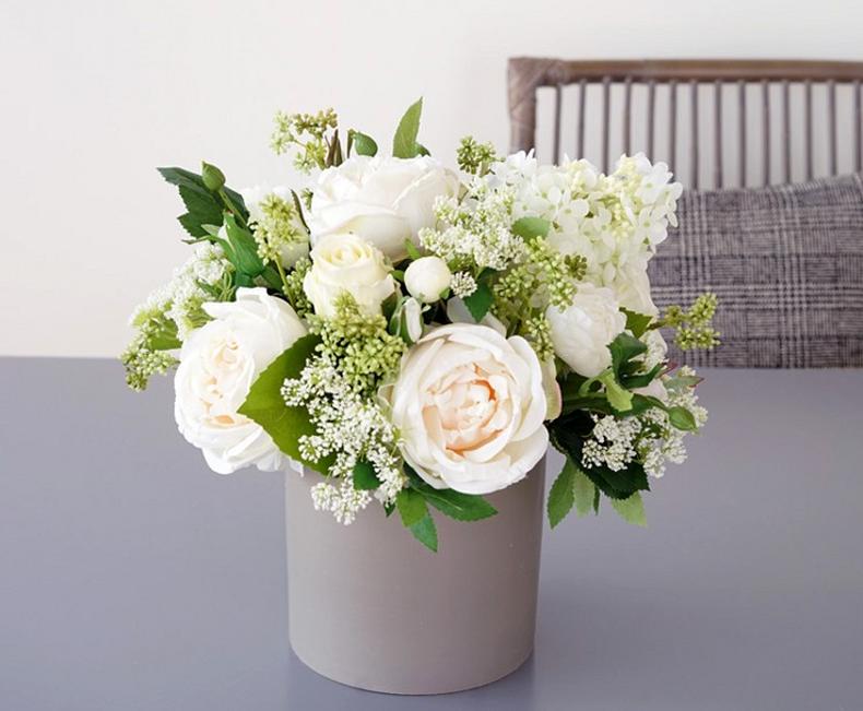 仿真花高级感逼真客厅,优雅气质高贵的仿真花