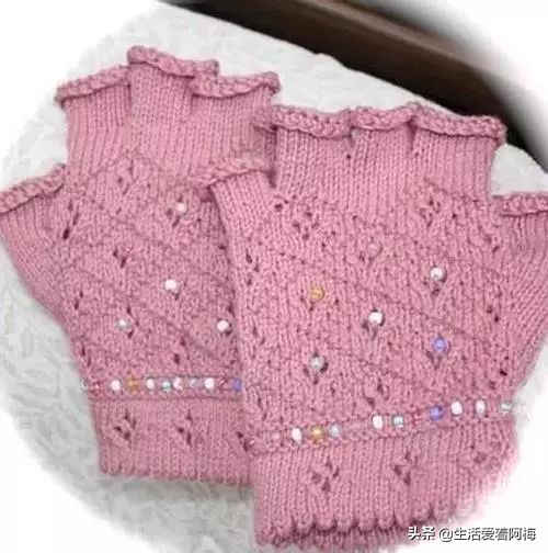 0-6个月的手套编织教程,冬季保暖简约手套编织视频教程