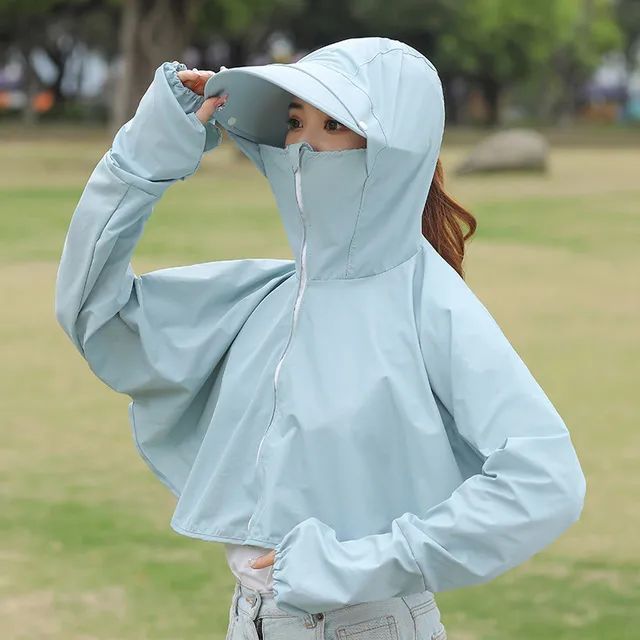 日本防晒衣遮脸防紫外线,日本防晒衣哪种颜色最防晒