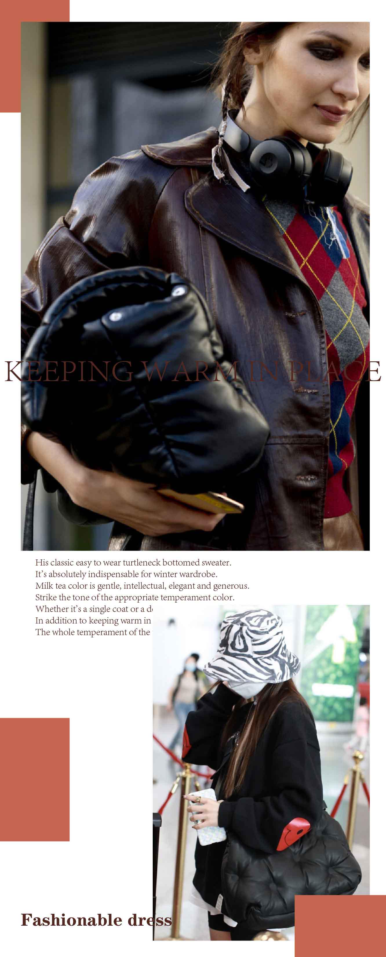 最近很火的枕头包米色,网红时尚百搭休闲枕头包