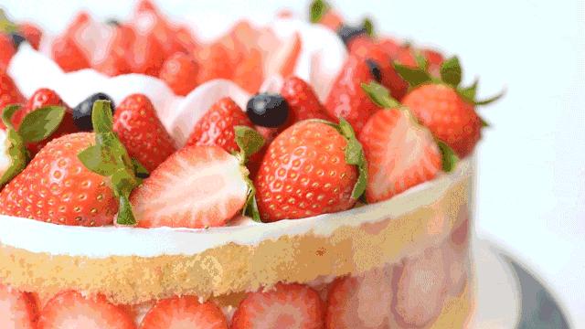 韩国草莓蛋糕,简易草莓蛋糕零基础