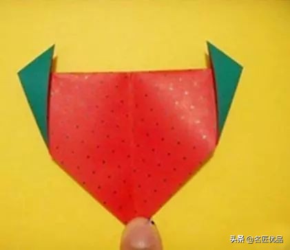 草莓叶子剪纸图,对称草莓剪纸