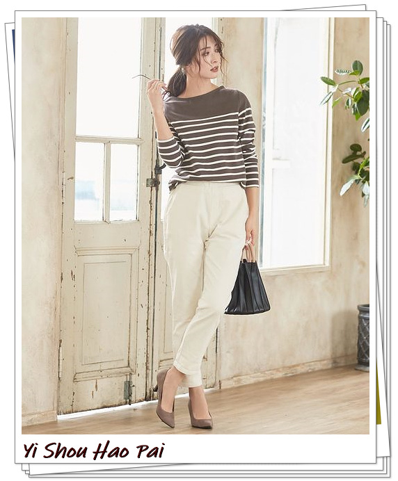 横条纹长款上衣怎么搭,横条纹长袖上衣外搭