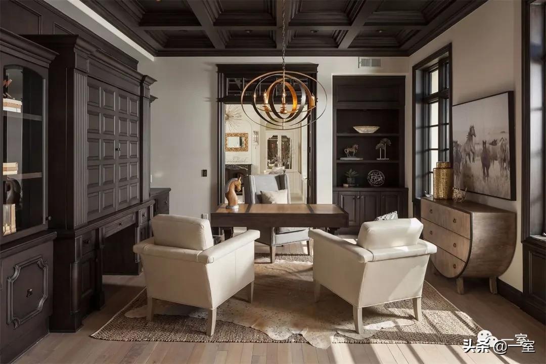 餐厅书房一体设计,书房客房一体设计