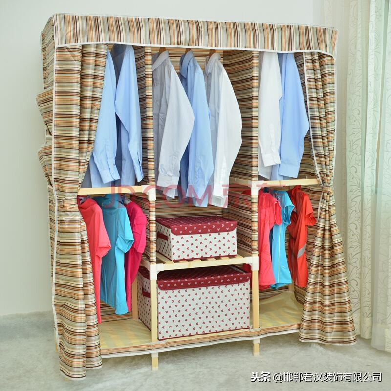 简易衣柜布衣柜,布衣柜什么款式好用