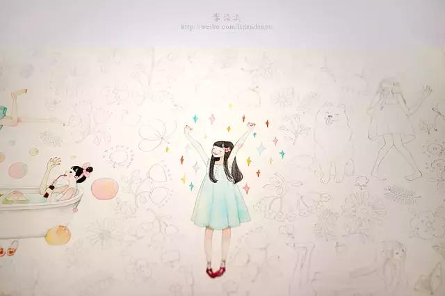 自己做ins插画卡片少女心 (少女心简单插画可爱小图案)