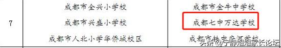 成都公办初中排名100强一览表,成都10大初中名校