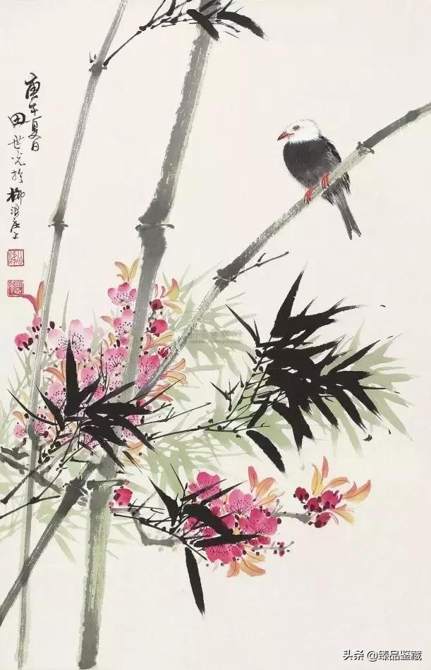工笔大师田世光,工笔画大师田世光画孔雀好美