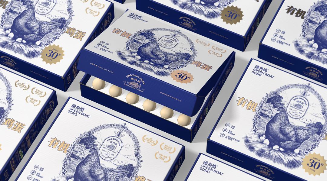 鸡蛋包装盒设计图解,鸡蛋包装整体美观