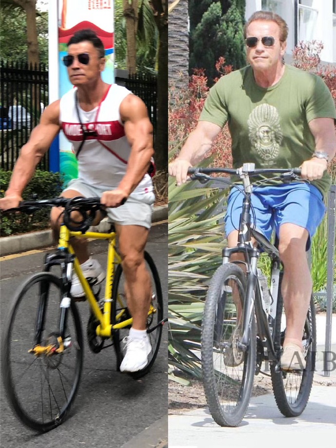 健美老人杨新民,健美常青树杨新民年轻照片