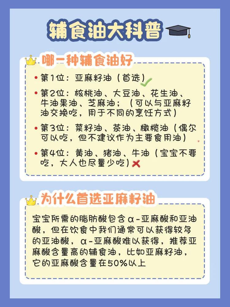 如何选择辅食油,6个月辅食油推荐排行榜