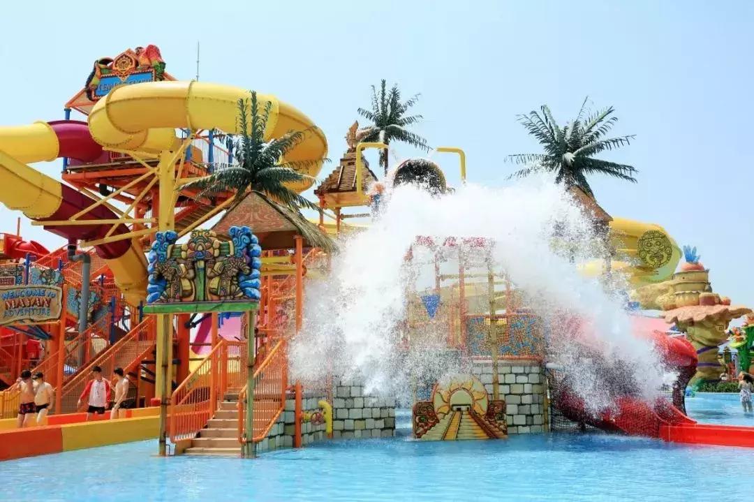 150000m²！天津欢乐谷的玛雅海滩水公园，真是太好玩了