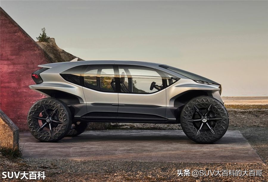 奥迪也发“硬派越野车”,透明座舱+500公里续航,还有无人机引路