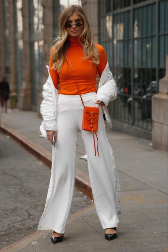 今年流行奶油风穿搭,秋冬奶油色穿搭